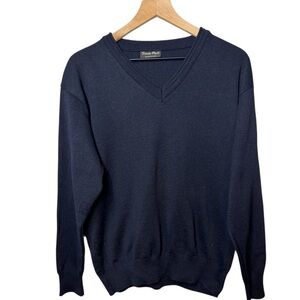 Franco Ponti Made In Italy Merino Wool Blend Men’s Black Sweater Sz M